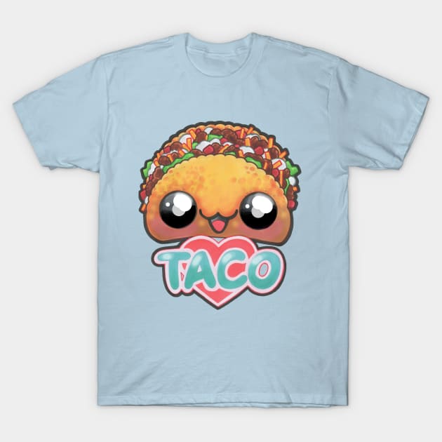 Happy Taco T-Shirt by NinjaSquirell